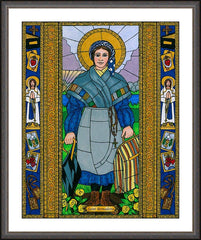 Wall Frame Espresso - St. Bernadette of Lourdes by B. Nippert