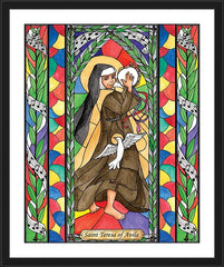 Wall Frame Black - St. Teresa of Avila by B. Nippert