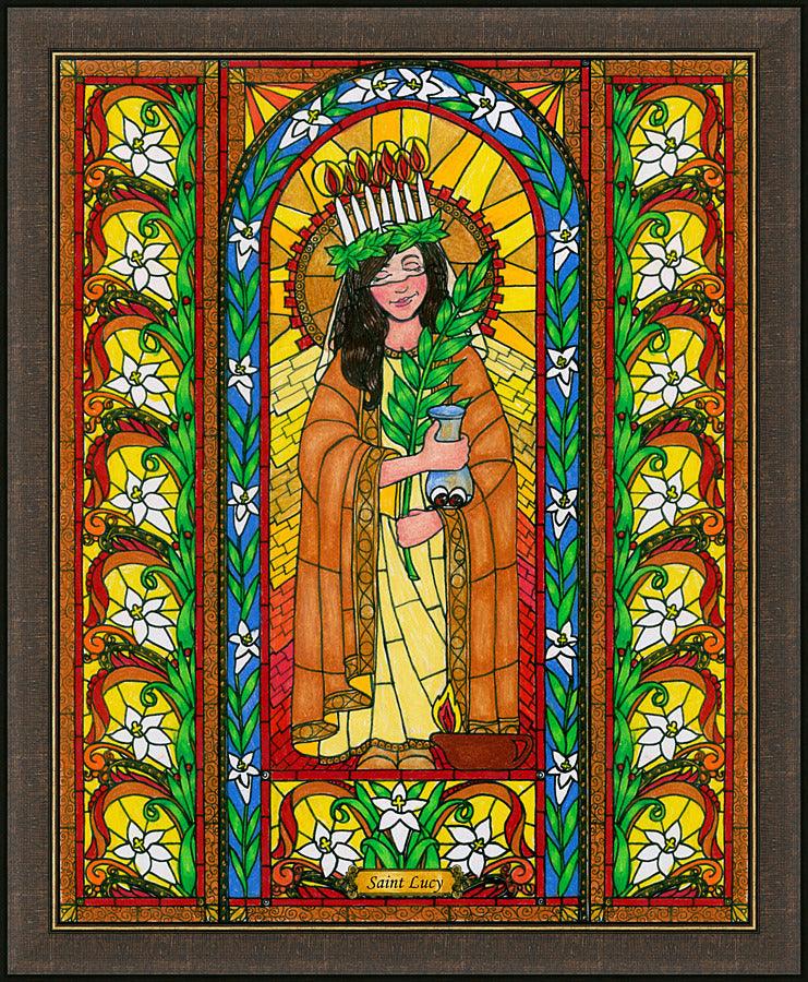 Wall Frame Espresso - St. Lucy by Brenda Nippert - Trinity Stores