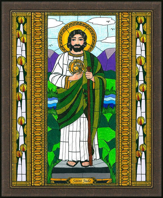 Wall Frame Espresso - St. Jude the Apostle by B. Nippert