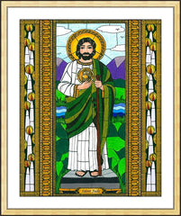 Wall Frame Gold - St. Jude the Apostle by B. Nippert