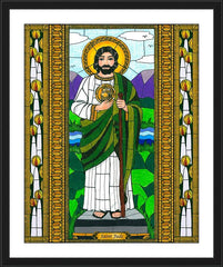 Wall Frame Black - St. Jude the Apostle by B. Nippert