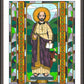 Wall Frame Espresso, Matted - St. Luke the Evangelist by Brenda Nippert - Trinity Stores