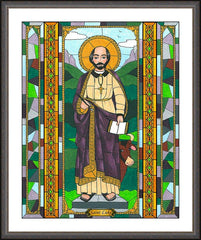 Wall Frame Espresso - St. Luke the Evangelist by B. Nippert