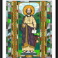 Wall Frame Black, Matted - St. Luke the Evangelist by Brenda Nippert - Trinity Stores