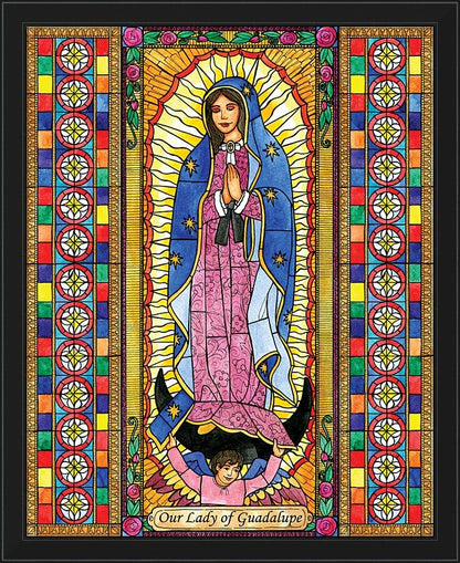 Wall Frame Black - Our Lady of Guadalupe by B. Nippert