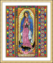 Wall Frame Gold - Our Lady of Guadalupe by B. Nippert
