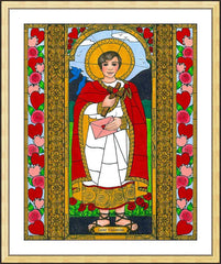 Wall Frame Gold - St. Valentine by B. Nippert