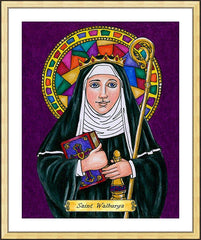 Wall Frame Gold - St. Walburga by B. Nippert