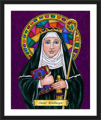 Wall Frame Black - St. Walburga by B. Nippert