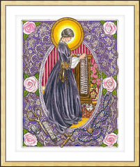 Wall Frame Gold - St. Zélie Martin by B. Nippert