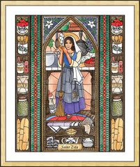Wall Frame Gold - St. Zita by B. Nippert