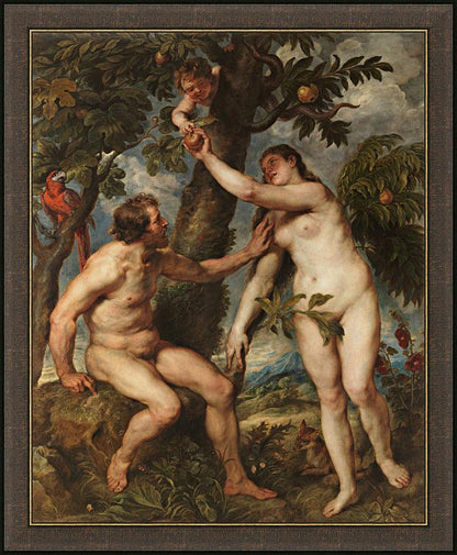 Wall Frame Espresso - Adam and Eve by Museum Art - Trinity Stores