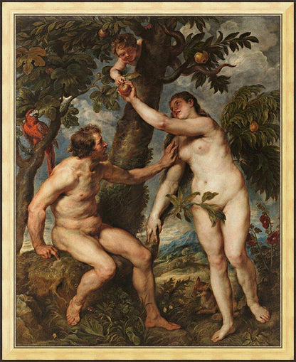 Wall Frame Gold - Adam and Eve by Museum Art - Trinity Stores