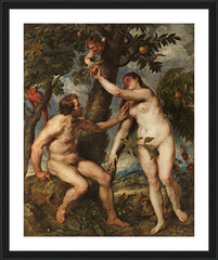 Wall Frame Black - Adam and Eve by Museum Art