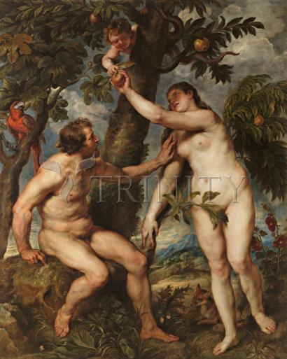 Wall Frame Gold, Matted - Adam and Eve by Museum Art - Trinity Stores