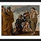 Wall Frame Black, Matted - Moses and Messengers from Canaan by Museum Art