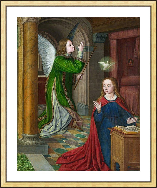 Wall Frame Gold, Matted - Annunciation by Museum Art