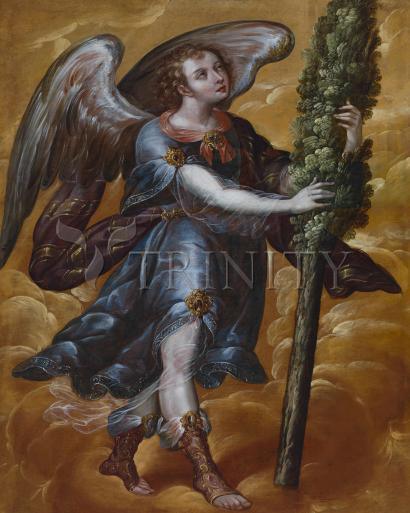 Wall Frame Espresso - Angel Carrying a Cypress  by Museum Art