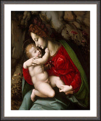 Wall Frame Espresso - Madonna and Child by Museum Art