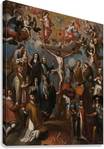 Canvas Print - Allegory of Crucifixion with Jesuit Saints by Museum Art - Trinity Stores