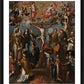 Wall Frame Black, Matted - Allegory of Crucifixion with Jesuit Saints by Museum Art - Trinity Stores