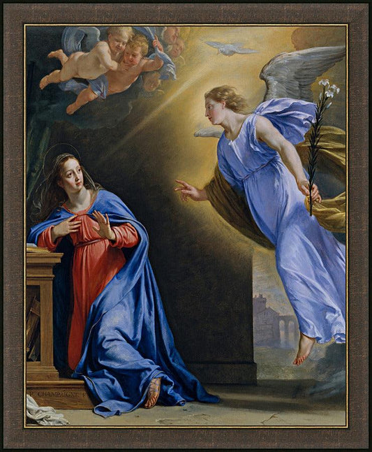 Wall Frame Espresso -Annunciation by Museum Art