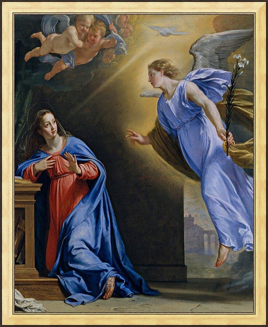 Wall Frame Gold - Annunciation by Museum Art