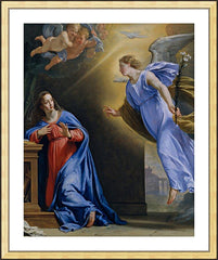 Wall Frame Gold - Annunciation by Museum Art