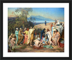 Wall Frame Black - Appearance of Christ to the People by Museum Art