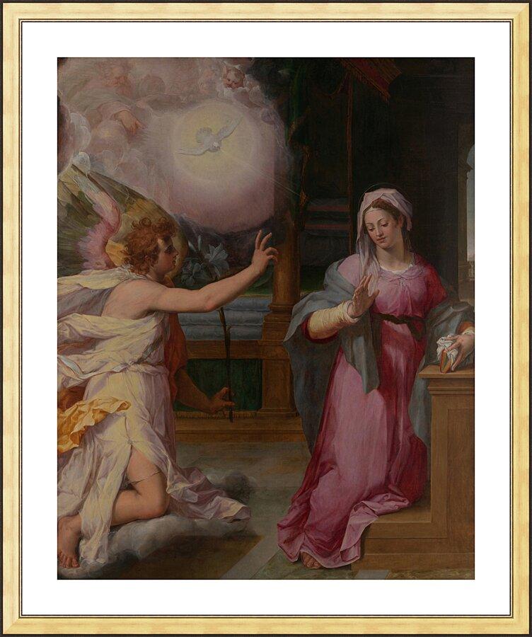 Wall Frame Gold, Matted - Annunciation by Museum Art - Trinity Stores