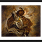 Wall Frame Black, Matted - St. Athanasius of Alexandria Defeating Arius by Museum Art - Trinity Stores