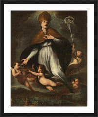 Wall Frame Black - Ascension of St. Gennaro by Museum Art