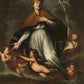 Wall Frame Gold, Matted - Ascension of St. Gennaro by Museum Art