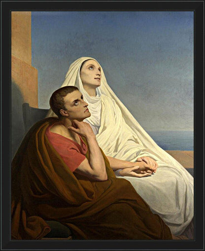 Wall Frame Black - Sts. Augustine and Monica by Museum Art