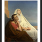 Wall Frame Black, Matted - Sts. Augustine and Monica by Museum Art