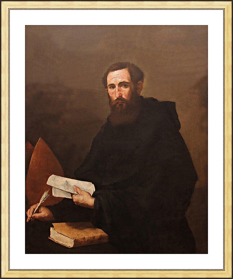 Wall Frame Gold, Matted - St. Augustine by Museum Art - Trinity Stores
