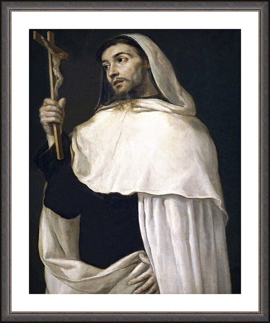 Wall Frame Espresso, Matted - St. Albert of Sicily by Museum Art