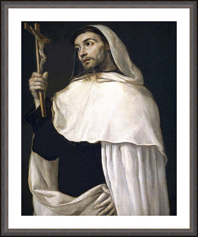 Wall Frame Espresso, Matted - St. Albert of Sicily by Museum Art - Trinity Stores