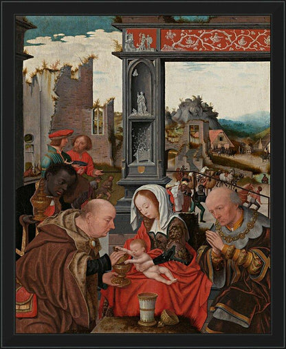 Wall Frame Black - Adoration of the Magi by Museum Art - Trinity Stores
