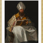 Wall Frame Gold, Matted - St. Ambrose  by Museum Art - Trinity Stores