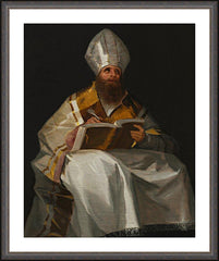 Wall Frame Espresso - St. Ambrose  by Museum Art