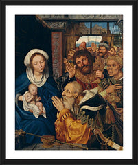 Wall Frame Black - Adoration of the Magi by Museum Art