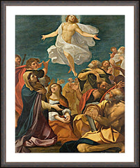 Wall Frame Espresso - Ascension of Christ   by Museum Art