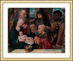 Wall Frame Gold - Adoration of the Magi by Museum Art