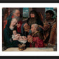 Wall Frame Black, Matted - Adoration of the Magi by Museum Art