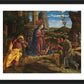 Wall Frame Black, Matted - Adoration of the Shepherds by Museum Art