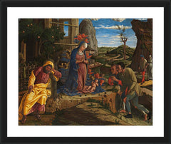 Wall Frame Black - Adoration of the Shepherds by Museum Art