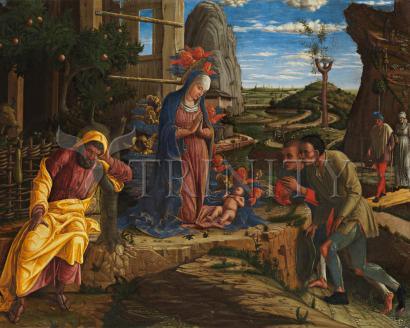 Wall Frame Gold, Matted - Adoration of the Shepherds by Museum Art