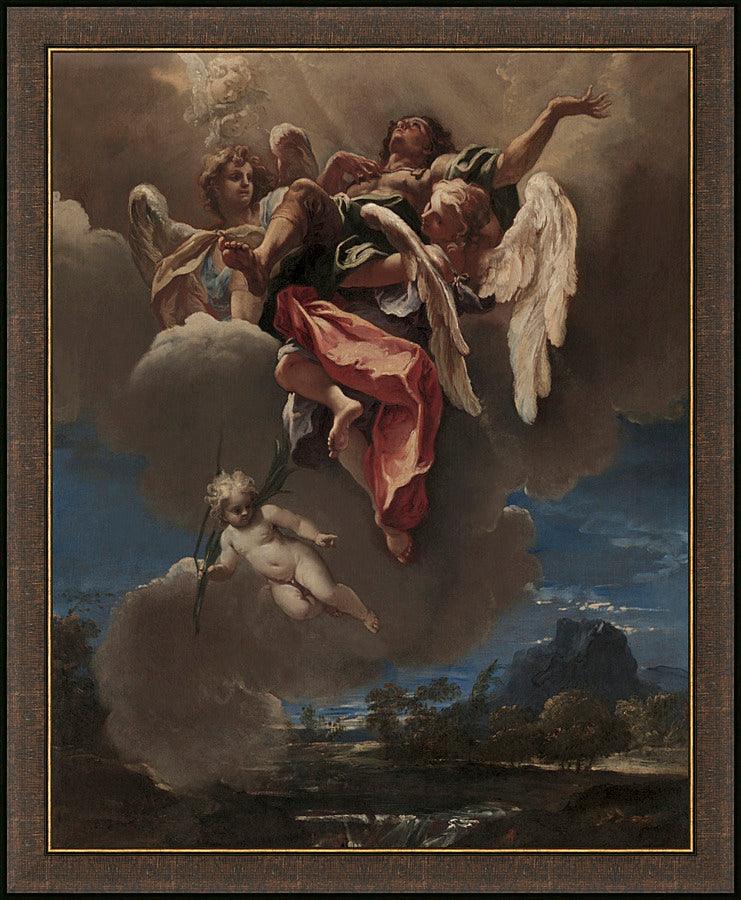 Wall Frame Espresso - Apotheosis (Rise to Heaven) of a Saint by Museum Art